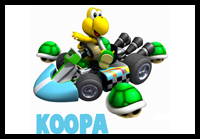 How to Draw Koopas from Wii Mario Kart