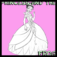 How to Add The Princess and the Frog Step by Step Drawing Lesson