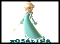 How to Draw Rosalina from Wii Mario Kart in Easy Lesson