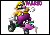 Learn to Draw Wario from Wii Mario Kart with This Instructional Tutorial