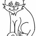 How to Draw Cartoon Cat or Kitten Step by Step Lesson