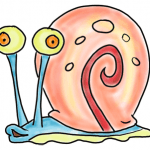 how to draw gary the snail step by step drawing lessons