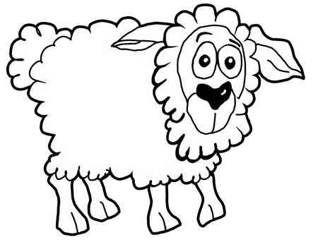 how to draw cartoon sheep