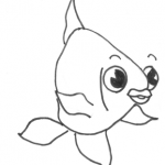 How to Draw a Cartoon Fish Step by Step Drawing Tutorial for Kids