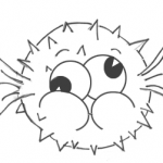 How to Draw a Cartoon Blowfish Step by Step Drawing Tutorial for Kids