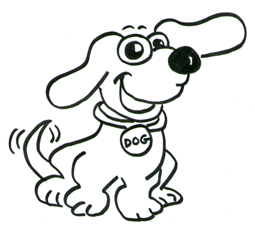 cartoon dog face. How to Draw Cartoon Dogs Step