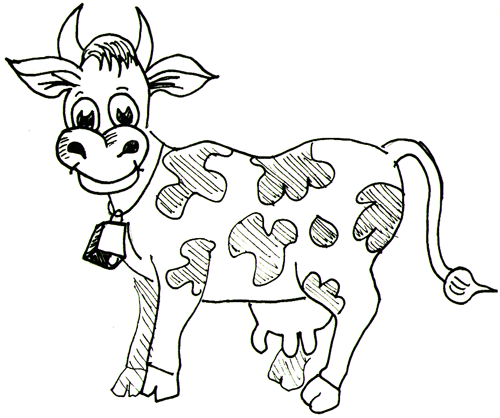 How to Draw Cartoon Cows