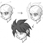 How to Draw Anime / Manga Hair Sytles with Drawing Tutorials