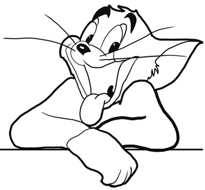   Jerry Coloring on Step Finished Tom Tomandjerry How To Draw Tom From Tom And Jerry