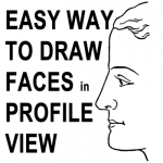 How to Draw Human Faces in Profile Side View with Easy Method Tutorial