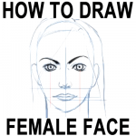 How to Draw Female Faces in Correct Proportions with Easy Drawing Lesson