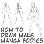 How to Draw Anime Body with Step by Step Tutorial for Drawing Male Manga Bodies
