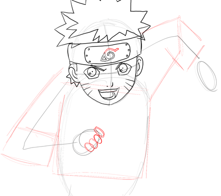 How to Draw Naruto Uzumaki with Easy Step by Step Drawing Instructions