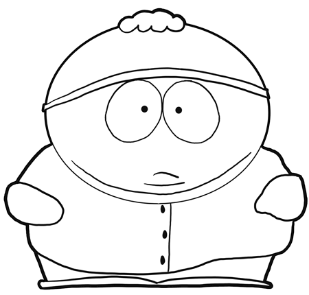 Cool Coloring Sheets on Step Finished Eric How To Draw Eric Cartman From South Park With Easy