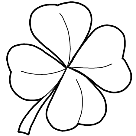 Leprechaun Coloring Pages on This Image Bigger As A 4 Leaf Clover St Patrick   S Day Coloring Page