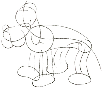 how to draw cartoon dog face. of the cartoon dog#39;s face,