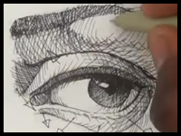 Pen & Ink Drawing Tutorials | How to draw a realistic eye Part 2