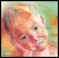 Drawing and Painting a Child's Portrait Step by Step