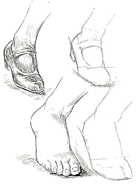 How to Draw Feet and Toes with Human Foot Drawing lessons tutorials 