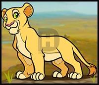 How to Draw Nala from The Lion King