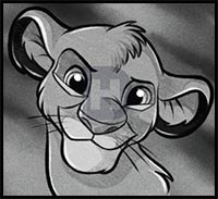 How to Draw Simba Easy