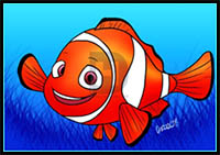 How to Draw Nemo from Finding Nemo