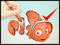 How to Draw Nemo from Finding Nemo