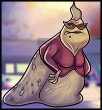 How to Draw Roz, Roz from Monsters Inc.