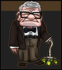 How to Draw Carl Fredricksen from UP