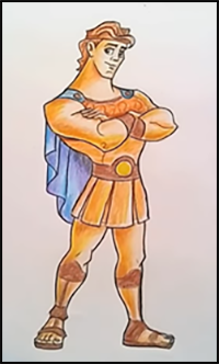 How to Draw Disney's Hercules Cartoon Characters : Drawing Tutorials