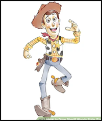 How to Draw Sheriff Woody Pride (Toy Story)