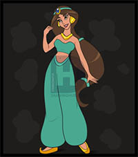 How to Draw Princess Jasmine