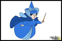 How to Draw Merryweather from Sleeping Beauty