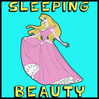 How to Draw Sleeping Beauty with Step by Step Drawing Lessons