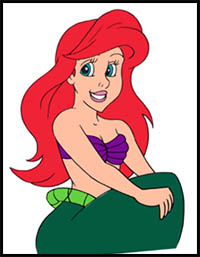 How to Draw Ariel | The Little Mermaid