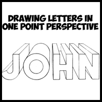 How to Draw 3D Letters in One Point Perspective