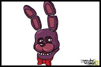 How to Draw Bonnie the Bunny from Five Nights at Freddy's