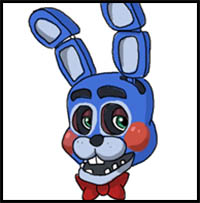 How to Draw Toy Bonnie from Five Nights at Freddy's