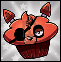 How to Draw Cupcake Foxy