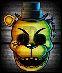 How to Draw Golden Freddy