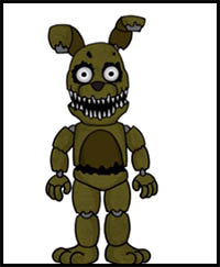 How To Draw Fnaf 4 Characters