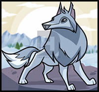 How to Draw an Animal Jam Arctic Wolf