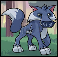 How to Draw an Animal Jam Wolf