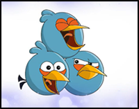 THE BLUES How to Draw Angry Birds Characters Tutorial