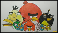 How to Draw Angry Birds (All Birds)