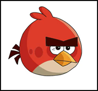 RED How to Draw Angry Birds Characters Tutorial