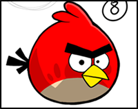 How to Draw Angry Birds – Step by Step Tutorial