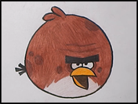 How to Draw Terence (Angry Birds)