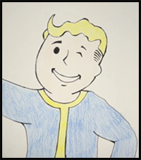 How to Draw the Vault Boy from Fallout