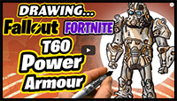 Drawing T60 Power Armour | Fallout | Fortnite